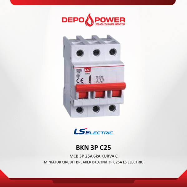 LS Electric MCB 3P 25A 6kA KURVA C BKN-3P-C25