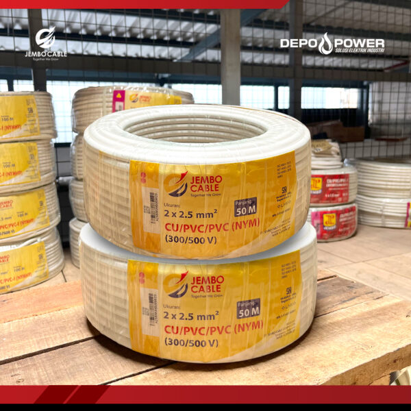 JEMBO CABLE NYM 2X2,5MM KABEL LISTRIK - Gambar 2