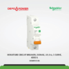 SCHNEIDER DOMF01106 MINIATURE CIRCUIT BREAKER, DOMAE, 1P, 6 A, C CURVE,  6000 A