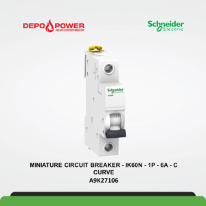 SCHNEIDER MINIATURE CIRCUIT BREAKER - IK60N - 1P - 6A - C CURVE A9K27106