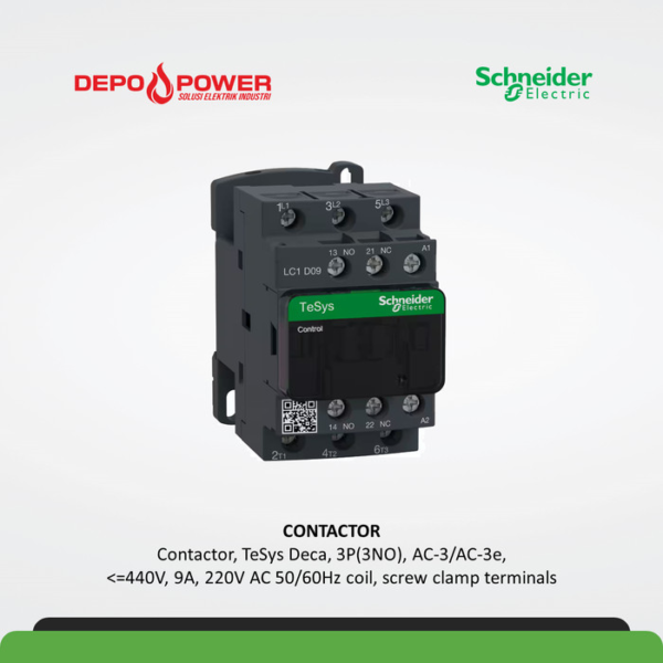 SCHNEIDER CONTACTOR LC1D09M7