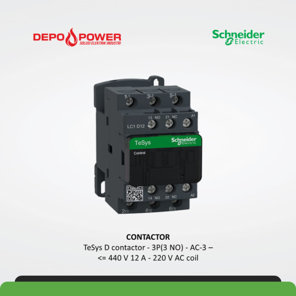SCHNEIDER CONTACTOR LC1D12M7