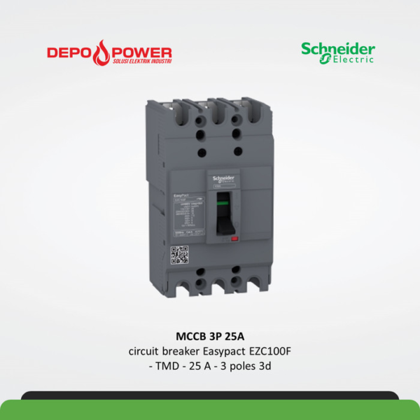 SCHNEIDER MCCB 3P 25A EZC100F3025