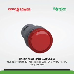 SCHNEIDER ROUND PILOT LIGHT XA2EVB4LC RED / WARNA MERAH