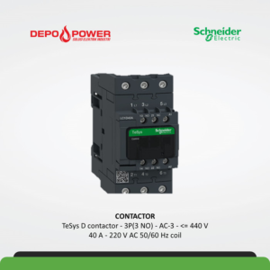 SCHNEIDER CONTACTOR LC1D40AM7
