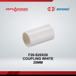 F20-S20X20 COUPLING WHITE 20MM